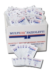 copertina di Salviettine disinfettanti - 10 bustine monouso