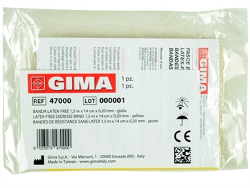 copertina di Banda Latex - Free 1,5 m x 14 cm x 0,20 mm -  Gialla