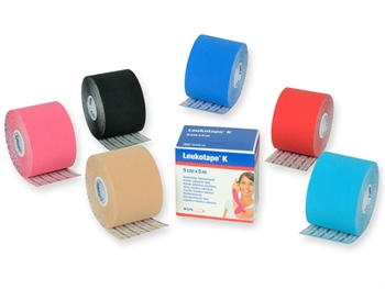 copertina di Leukotape K - Nastro Neuromuscolare BSN 5 m x 5 cm -  Blu
