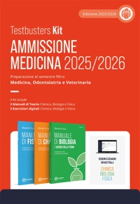 copertina di Testbusters Kit Ammissione Medicina 2025 / 2026 - Preparazione al semestre filtro ...