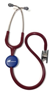 copertina di ID Tag per Stetofonendoscopio - Targhetta Identificativa con Nome Scrivibile .  Ideale ... Nera