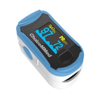 copertina di Pulsossimetro da dito OxyWatch MD300C29 colore azzurro