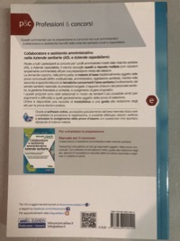copertina di I test commentati per concorso di Collaboratore e Assistente amministrativo Aziende ...