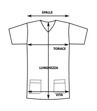 copertina di TUTA / Divisa ( completo ospedaliero / sala operatoria ) casacca manica corta e pantalone ... tg 44 Azzurra